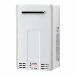 New π Rinnai HE Series 150 MBH Outdoor Non-Condensing Propane Tankless Water Heater π